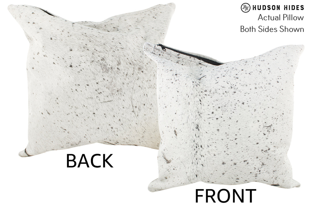 Salt and Pepper Black Pillow 20"x20"#36174 by Hudson Hides