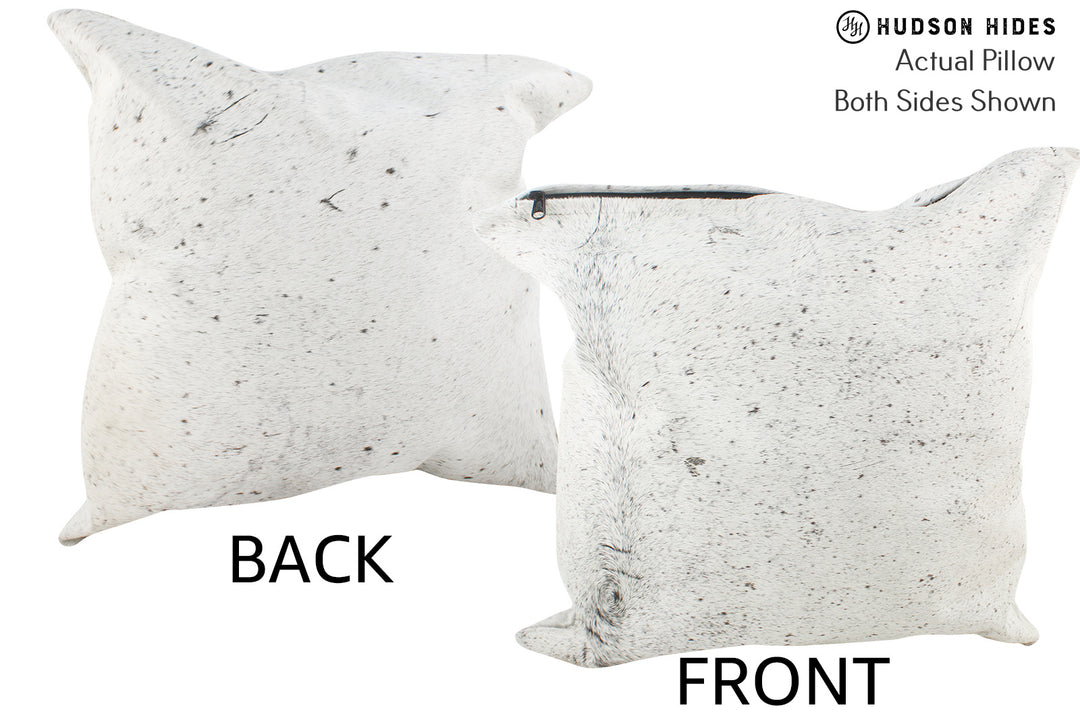Salt and Pepper Black Pillow 20"x20"#36196 by Hudson Hides