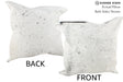 Salt and Pepper Black 20"x20" Brazilian Cowhide Pillow #36196 by Hudson Hides