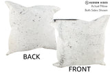 Salt and Pepper Black 20"x20" Brazilian Cowhide Pillow #36196 by Hudson Hides