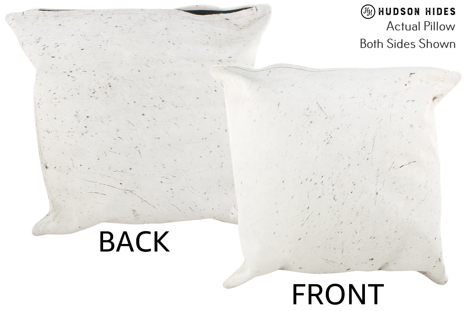 Salt and Pepper Black Cowhide Pillow #36199