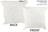 Salt and Pepper Black 20"x20" Brazilian Cowhide Pillow #36199 by Hudson Hides