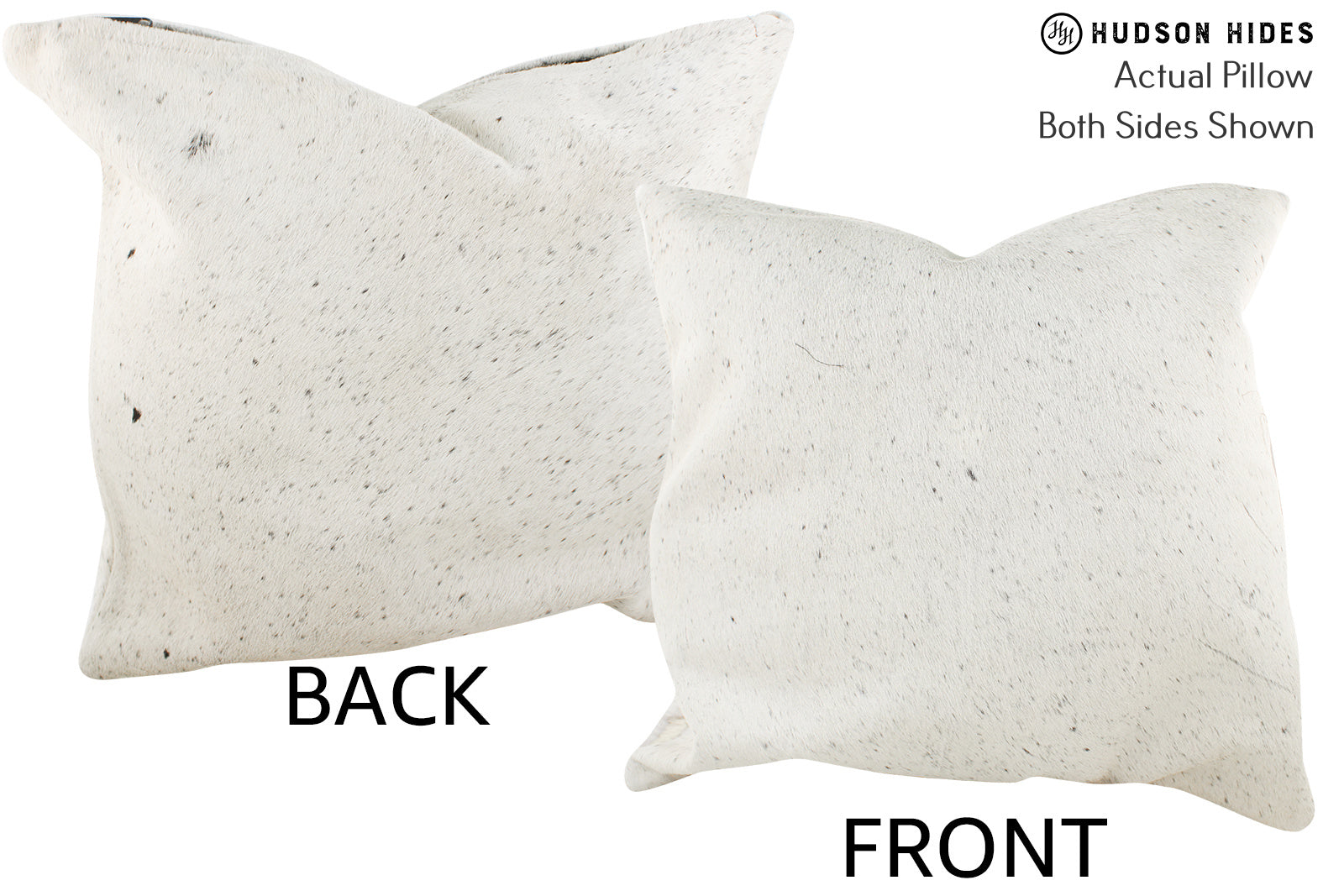 Salt and Pepper Black Cowhide Pillow #36225