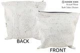 Salt and Pepper Black 20"x20" Brazilian Cowhide Pillow #36232 by Hudson Hides