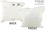 Salt and Pepper Black 20"x20" Brazilian Cowhide Pillow #36406 by Hudson Hides