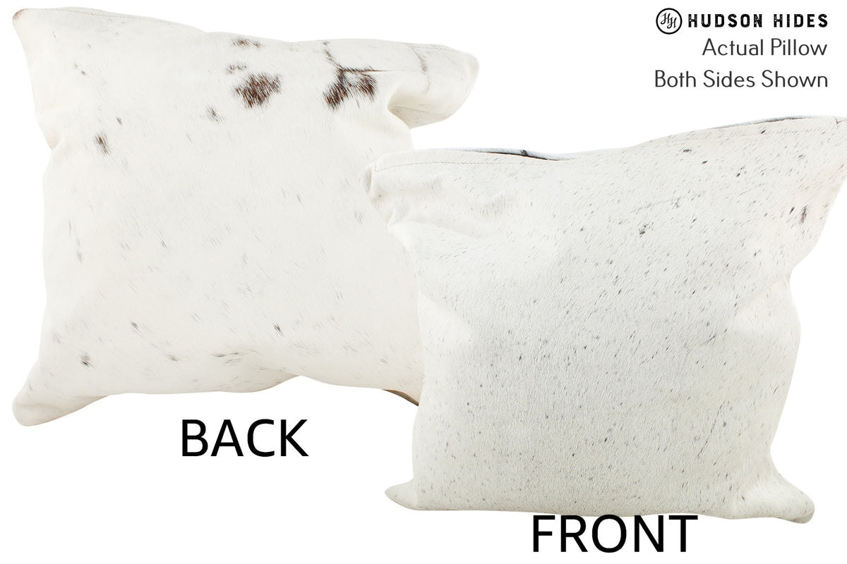 Salt and Pepper Black Cowhide Pillow #36406