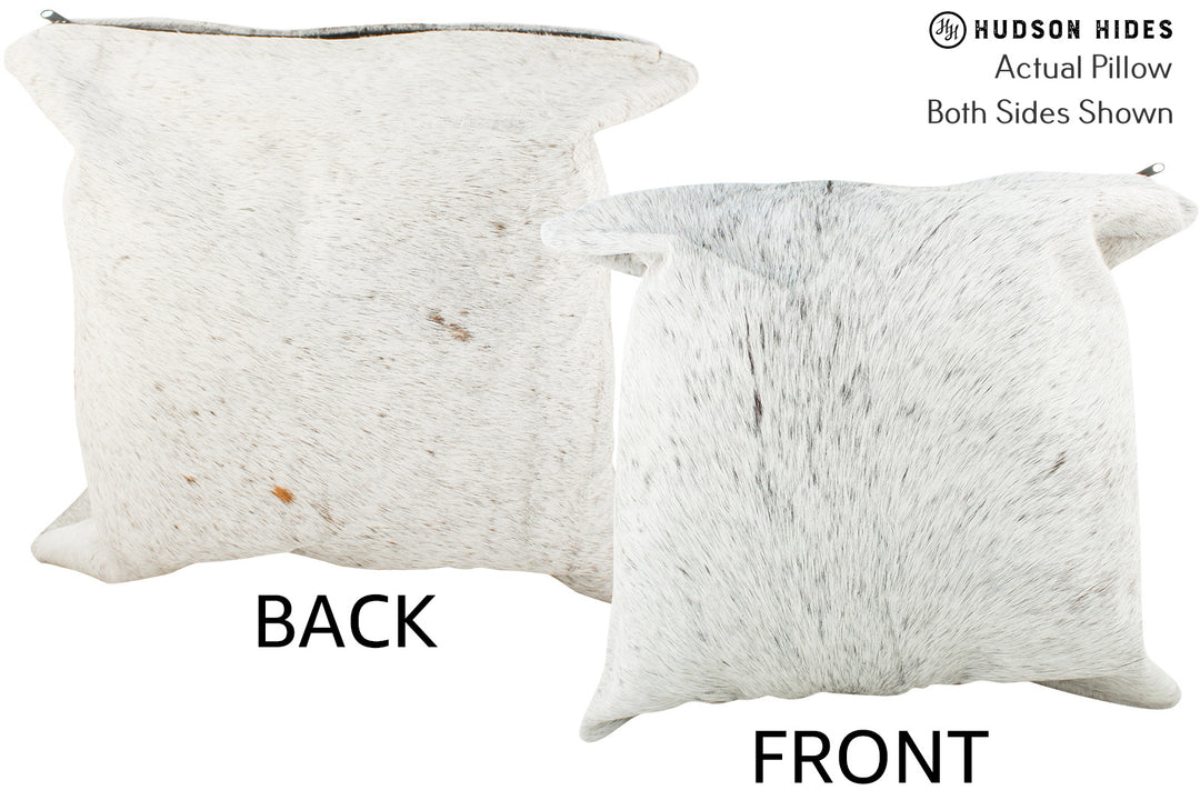 Salt and Pepper Black Pillow 20"x20"#36432 by Hudson Hides
