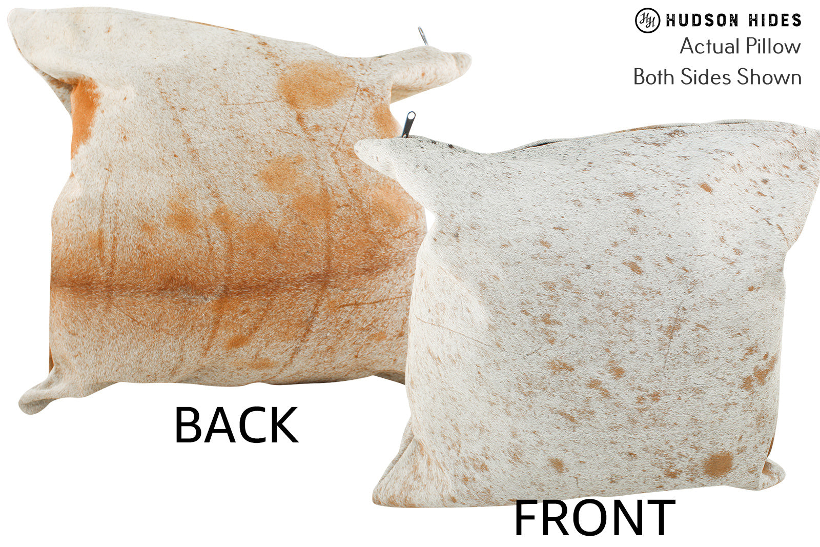 Salt and Pepper Brown Cowhide Pillow #36453