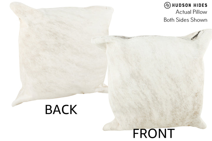 Grey 16"x16" Brazilian Cowhide Pillow #36527 by Hudson Hides