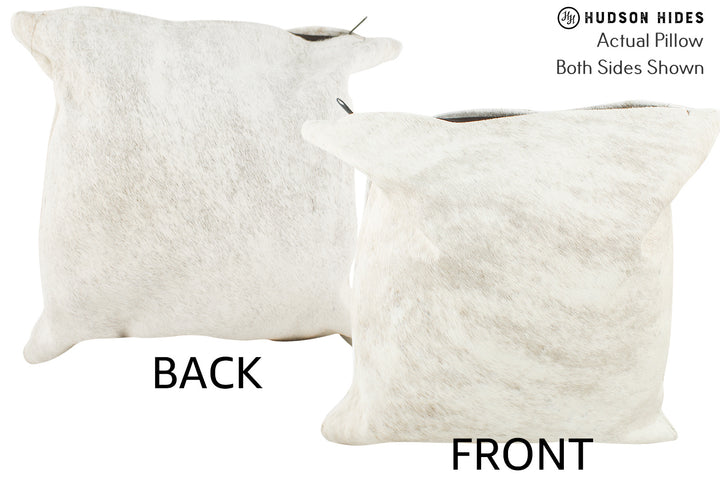 Grey 16"x16" Brazilian Cowhide Pillow #36577 by Hudson Hides