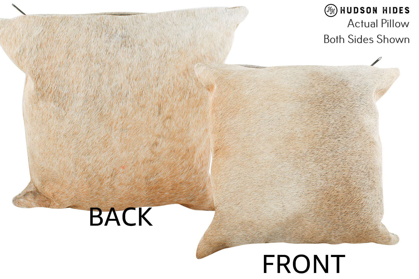 Beige Cowhide Pillow #36818