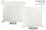 Salt and Pepper Black 16"x16" Brazilian Cowhide Pillow #36863 by Hudson Hides