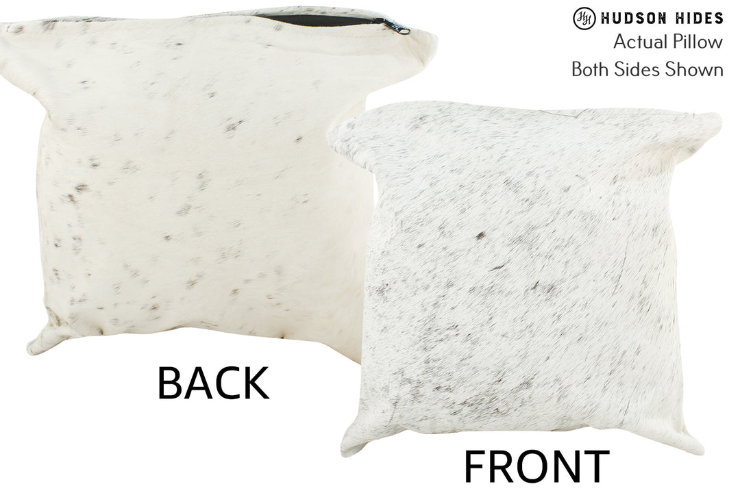 Salt and Pepper Black Pillow 16"x16"#36919 by Hudson Hides
