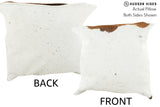 Salt and Pepper Black 16"x16" Brazilian Cowhide Pillow #37050 by Hudson Hides