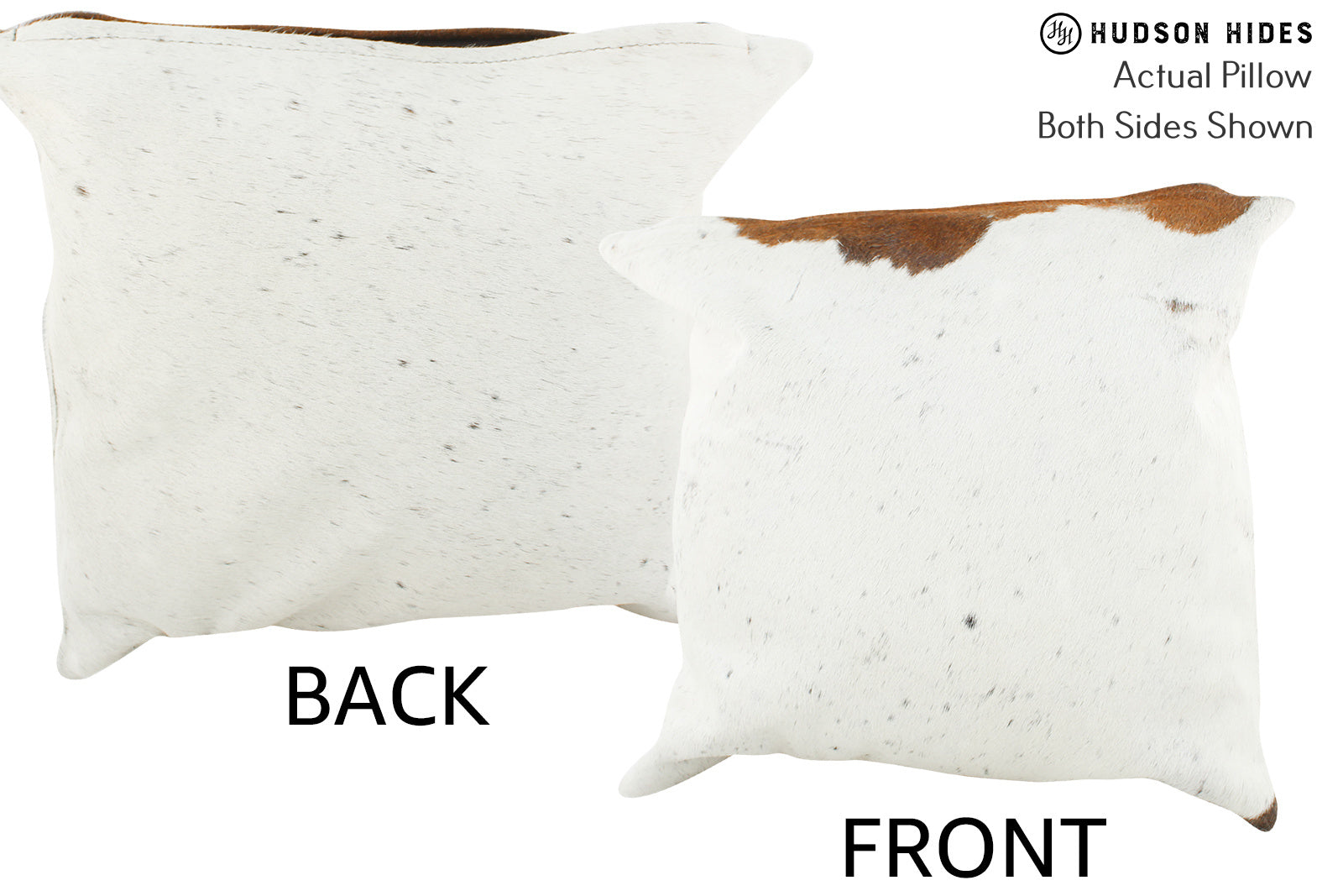Salt and Pepper Black Cowhide Pillow #37050