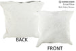 Salt and Pepper Black 16"x16" Brazilian Cowhide Pillow #37081 by Hudson Hides