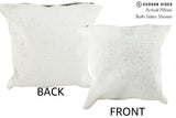 Salt and Pepper Black 16"x16" Brazilian Cowhide Pillow #37081 by Hudson Hides