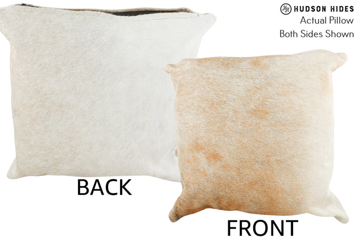 Grey 16"x16" Brazilian Cowhide Pillow #37086 by Hudson Hides