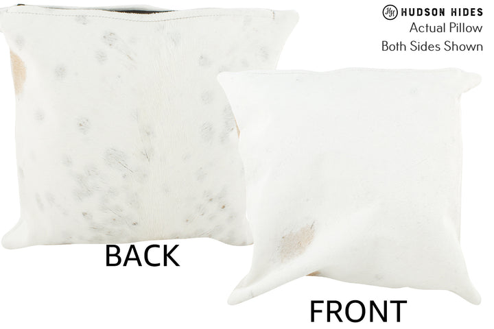 Grey 16"x16" Brazilian Cowhide Pillow #37089 by Hudson Hides