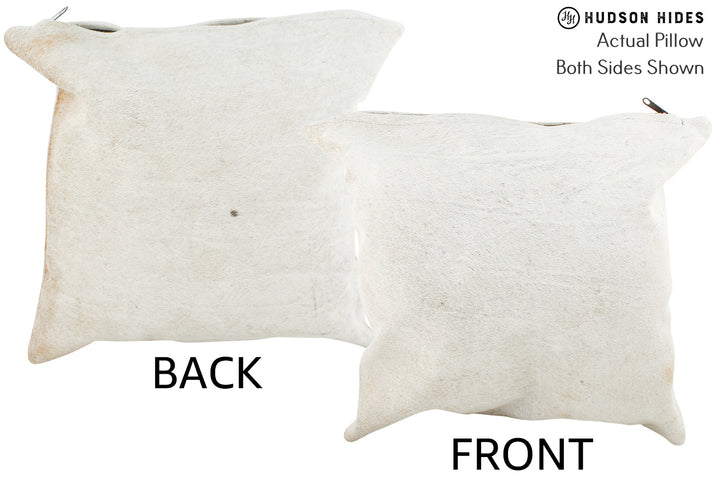 Grey 16"x16" Brazilian Cowhide Pillow #37110 by Hudson Hides
