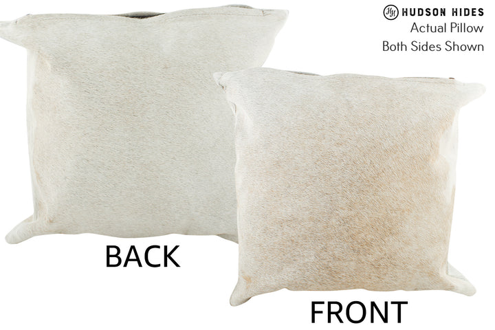 Grey 16"x16" Brazilian Cowhide Pillow #37138 by Hudson Hides