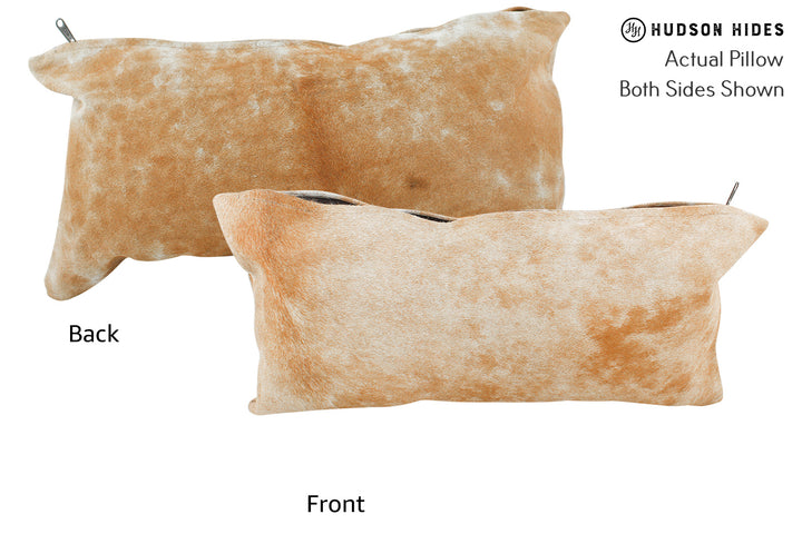 Beige 12"x22" Brazilian Cowhide Pillow #37613 by Hudson Hides