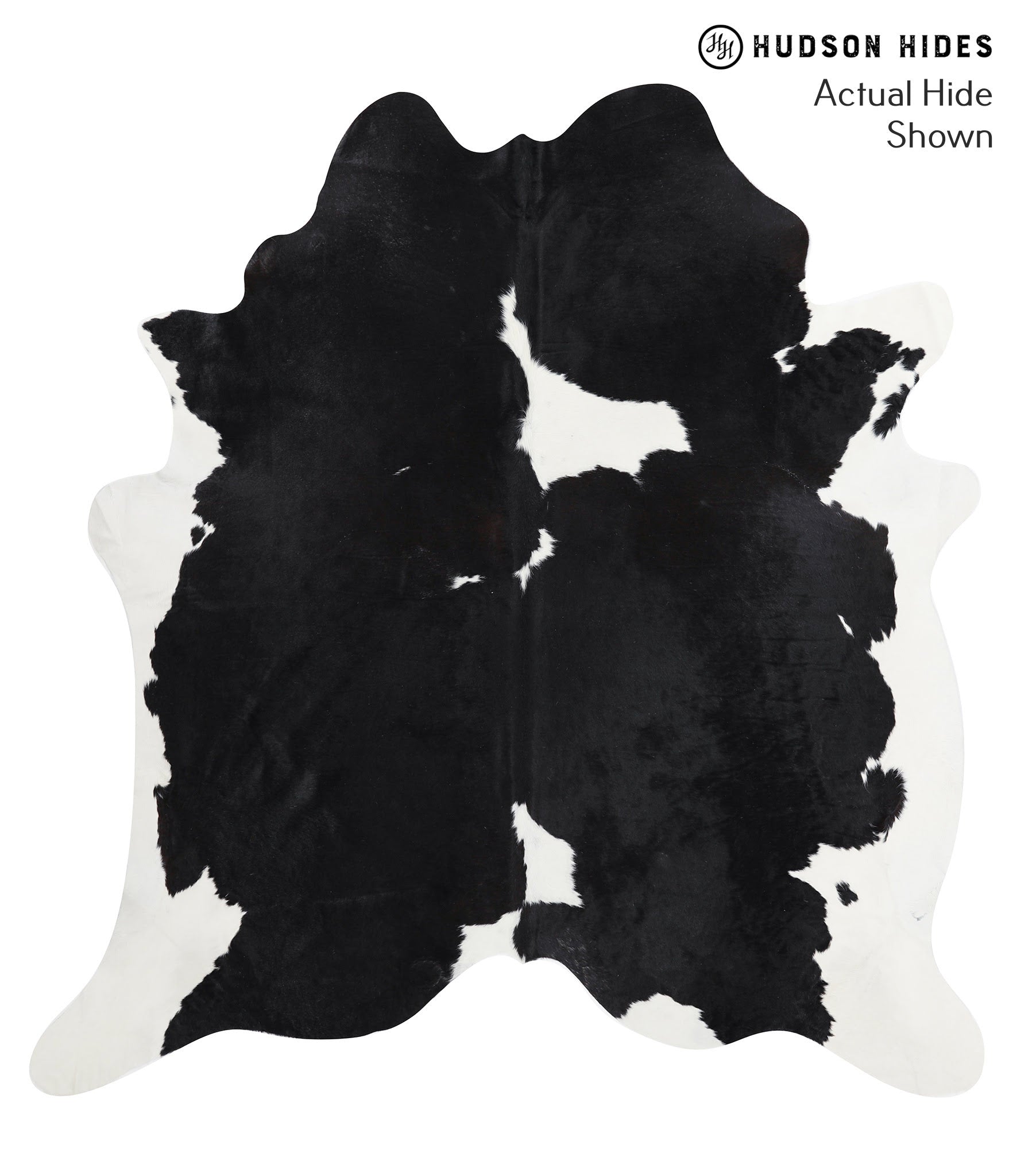 Black and White Cowhide Rug #38194