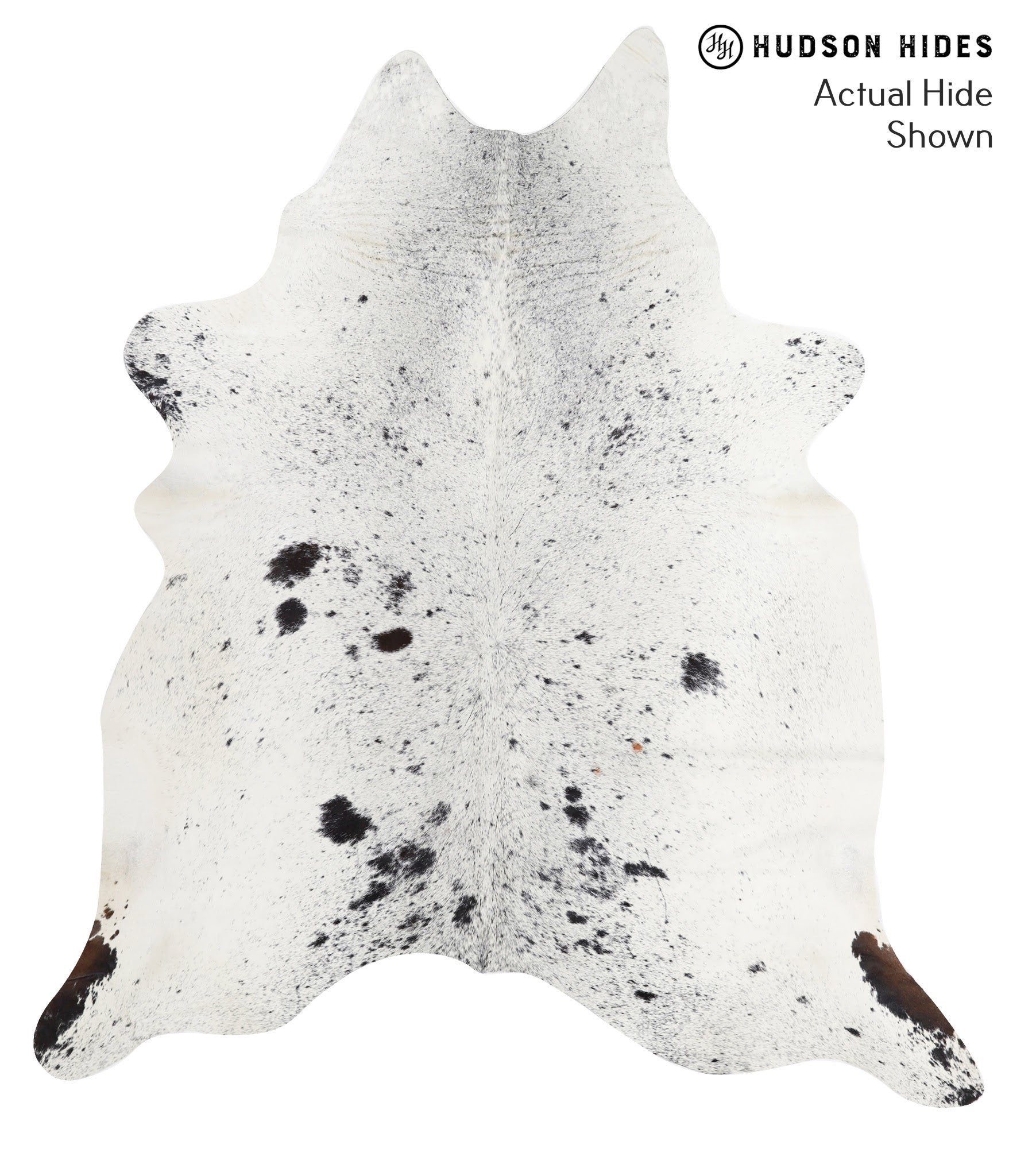 Salt and Pepper Black Cowhide Rug #38203