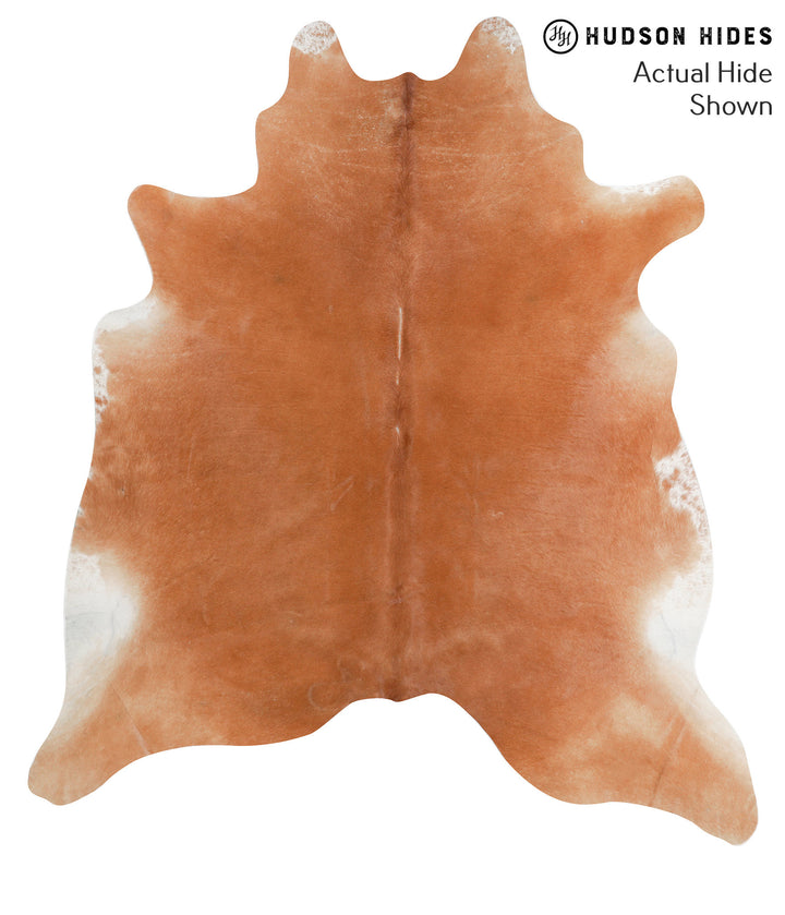 Solid Brown X-Large Brazilian Cowhide Rug 7'6"H x 6'7"W #38214 by Hudson Hides