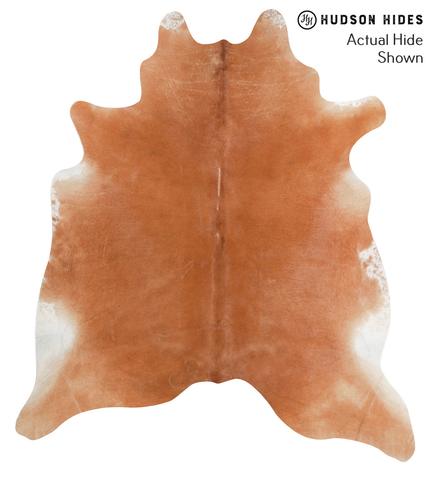 Solid Brown X-Large Brazilian Cowhide Rug 7'6"H x 6'7"W #38214 by Hudson Hides