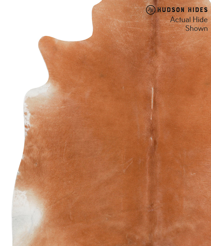Solid Brown X-Large Brazilian Cowhide Rug 7'6"H x 6'7"W #38214 by Hudson Hides