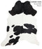 Black and White XX-Large Brazilian Cowhide Rug 7'10