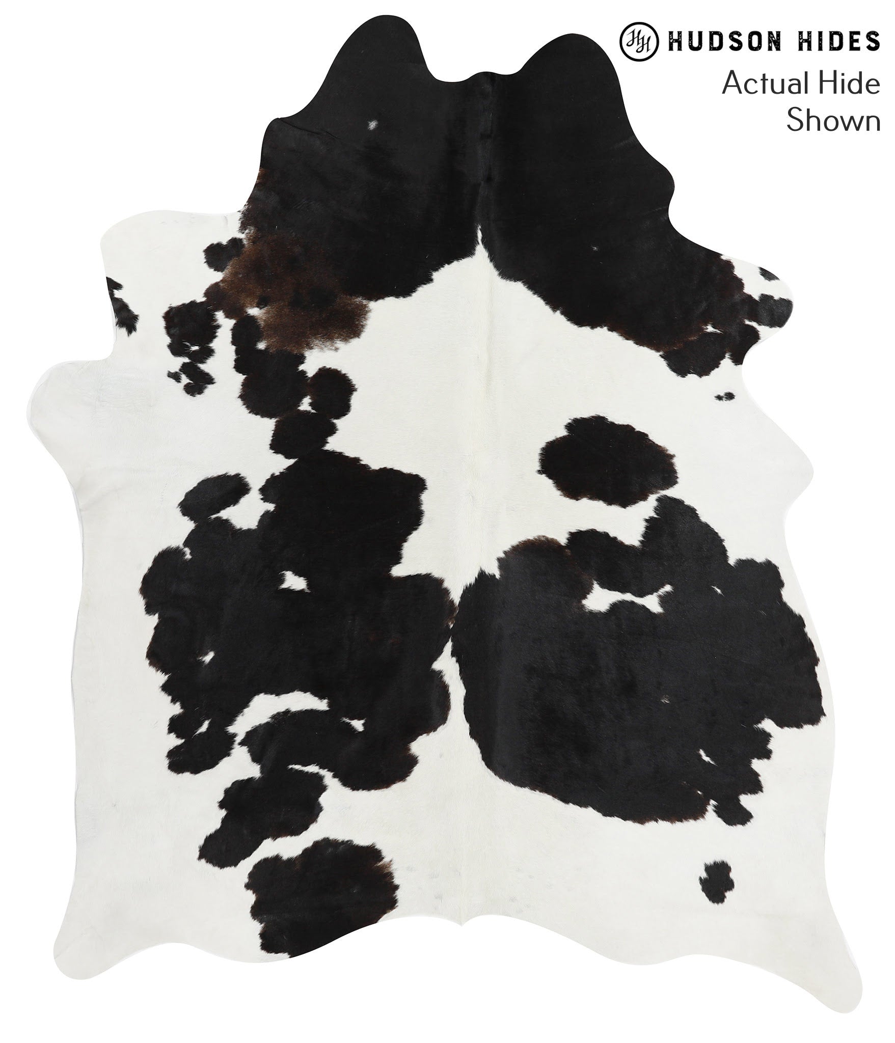 Black and White Cowhide Rug #38274
