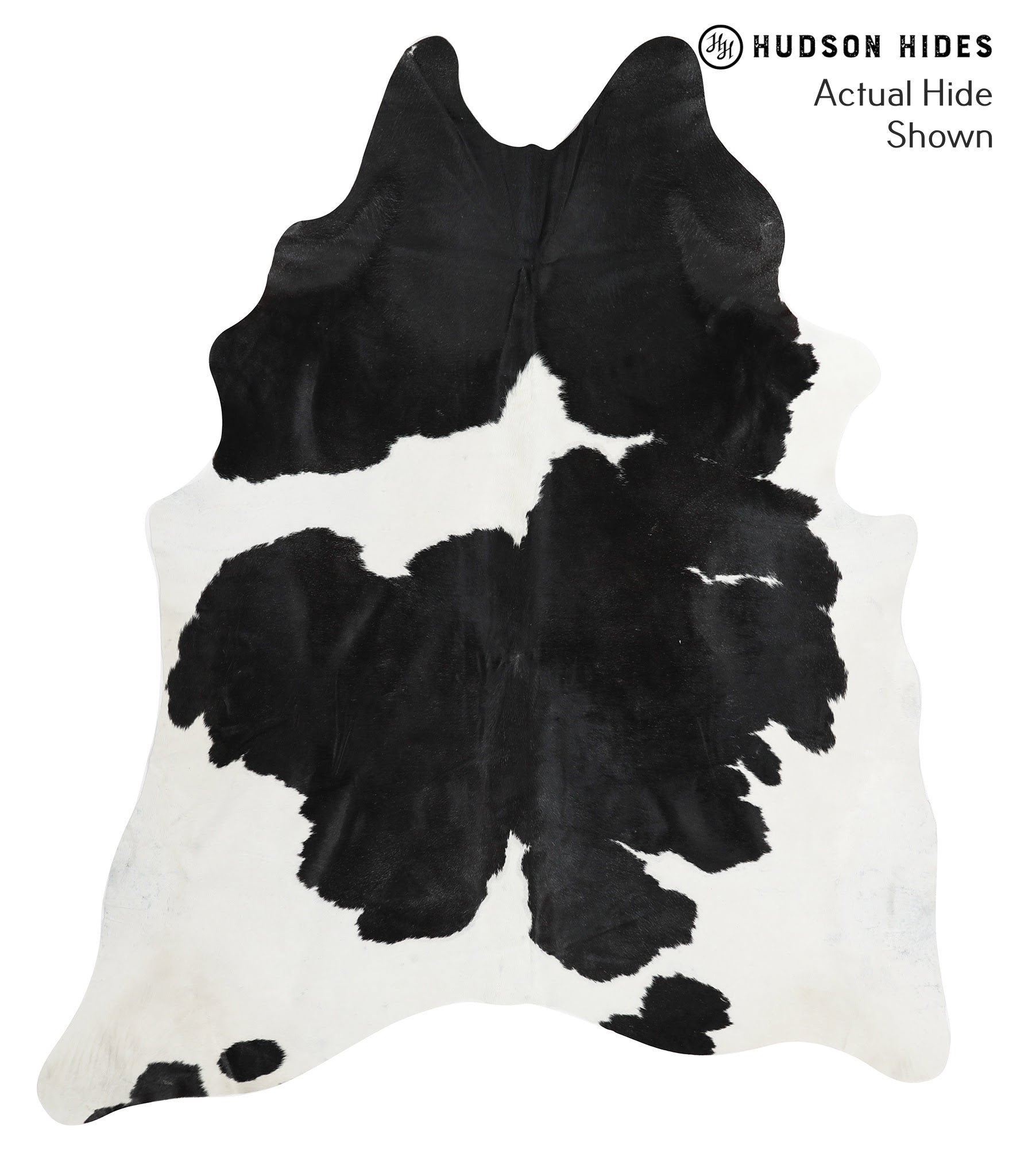 Black and White Cowhide Rug #38384