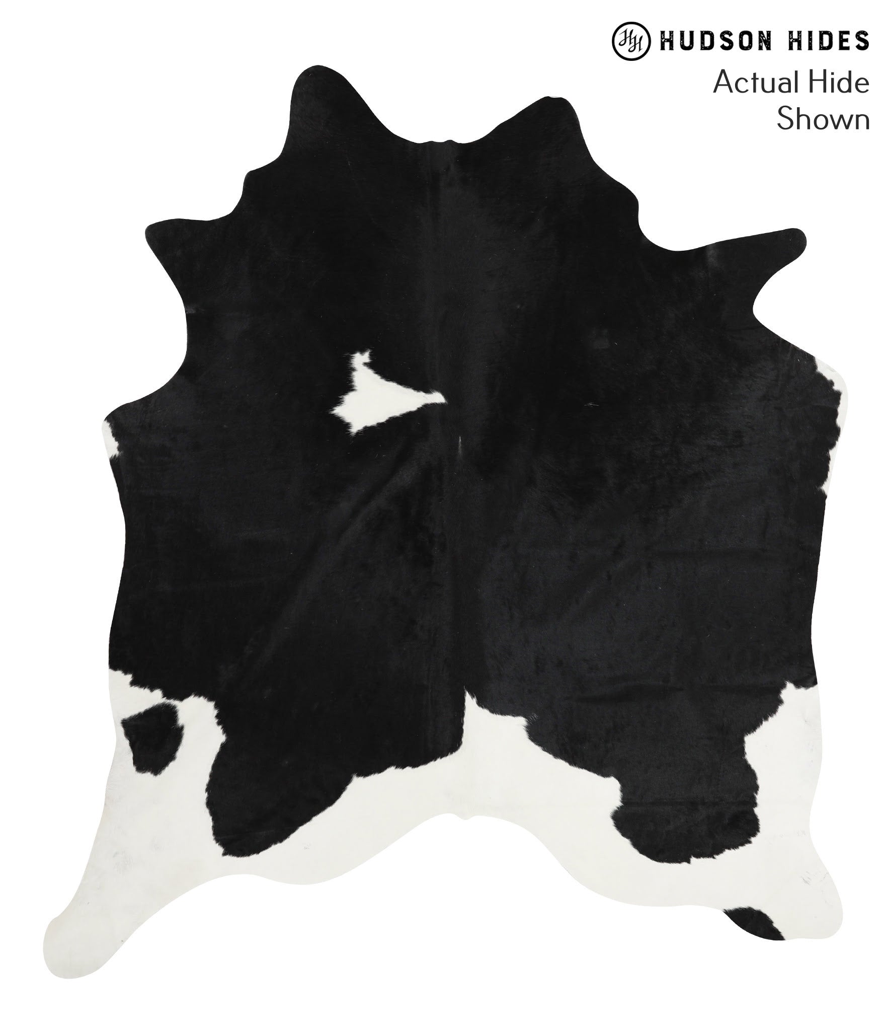 Black and White Cowhide Rug #38455