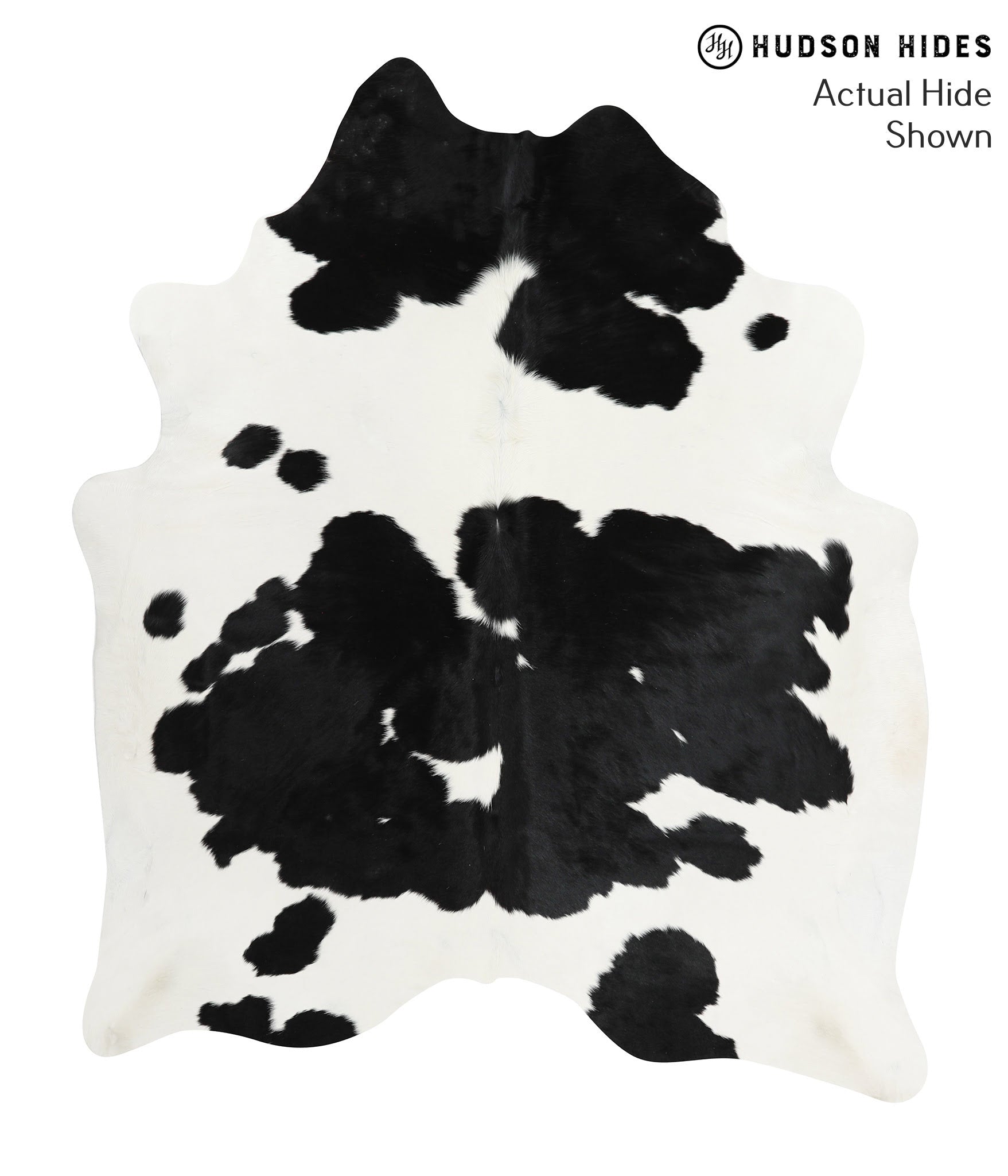 Black and White Cowhide Rug #38458