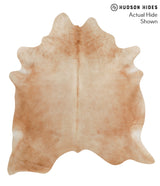 Beige X-Large Brazilian Cowhide Rug 7'2"H x 6'7"W #38560 by Hudson Hides