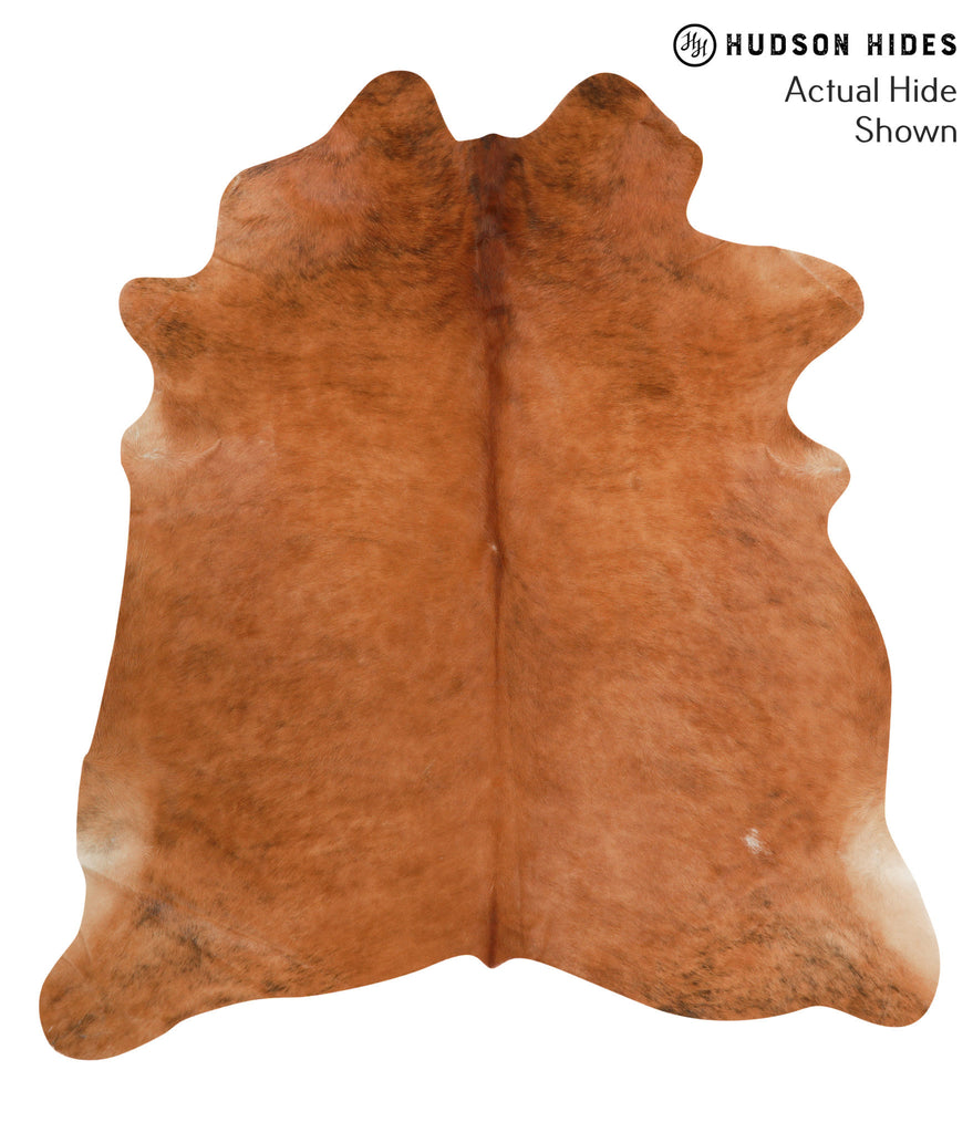 Solid Brown X-Large Brazilian Cowhide Rug 7'1"H x 6'6"W #38571 by Hudson Hides