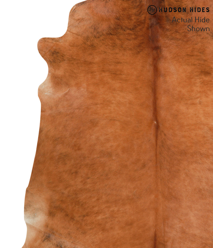 Solid Brown X-Large Brazilian Cowhide Rug 7'1"H x 6'6"W #38571 by Hudson Hides