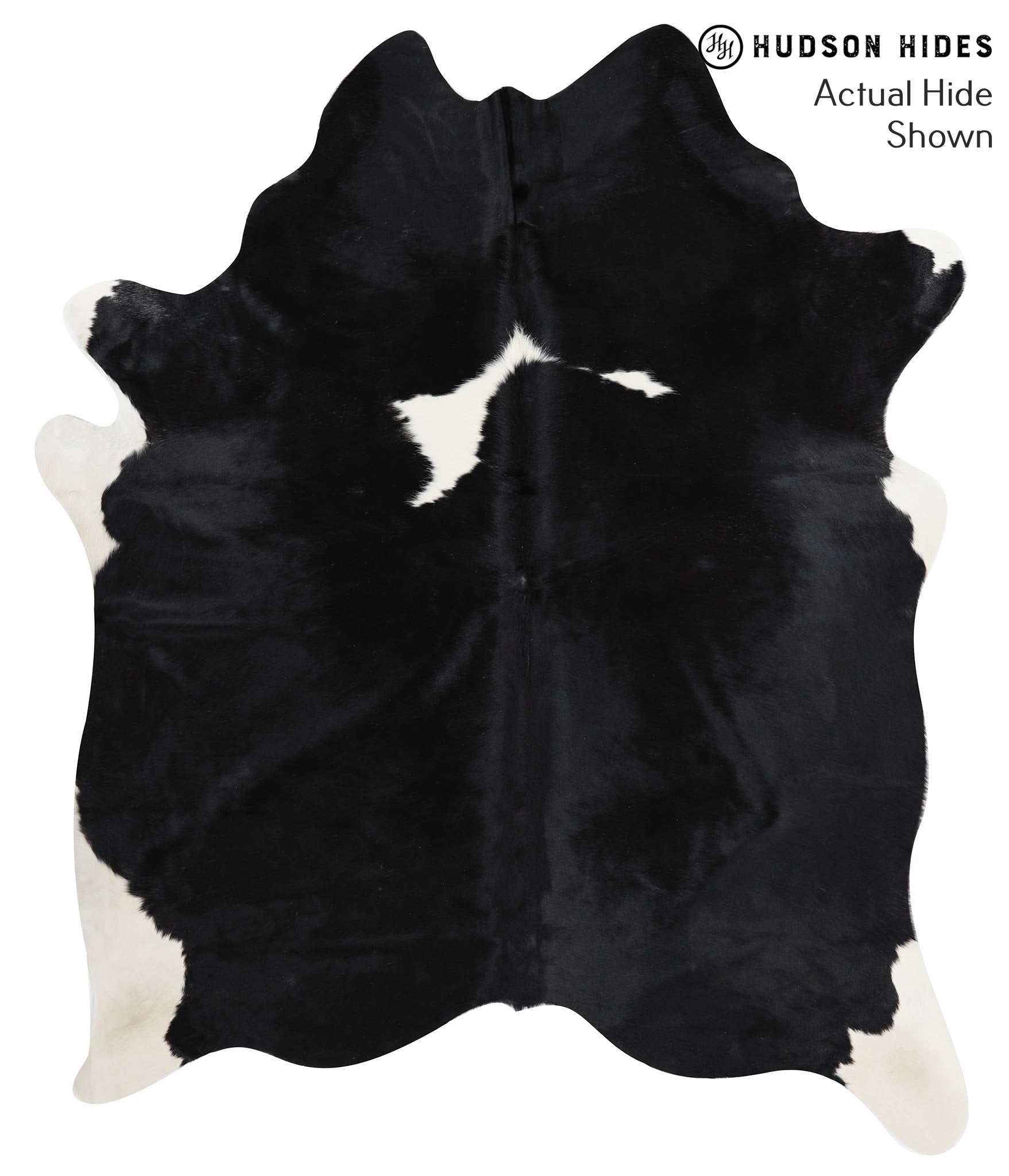 Black and White Cowhide Rug #38693