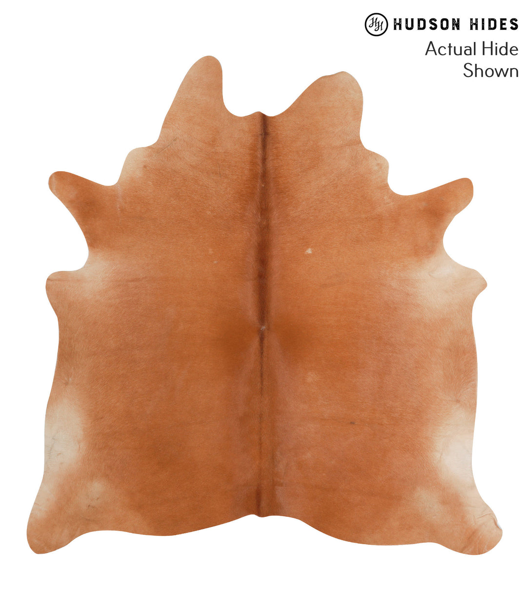 Solid Brown X-Large Brazilian Cowhide Rug 6'9"H x 6'5"W #38697 by Huds