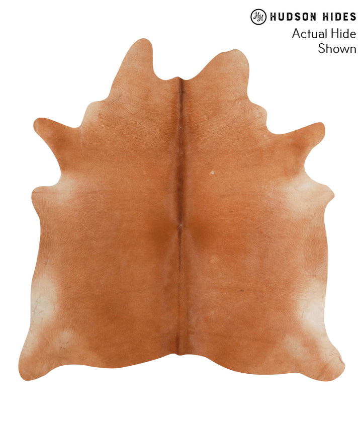 Solid Brown X-Large Brazilian Cowhide Rug 6'9"H x 6'5"W #38697 by Hudson Hides