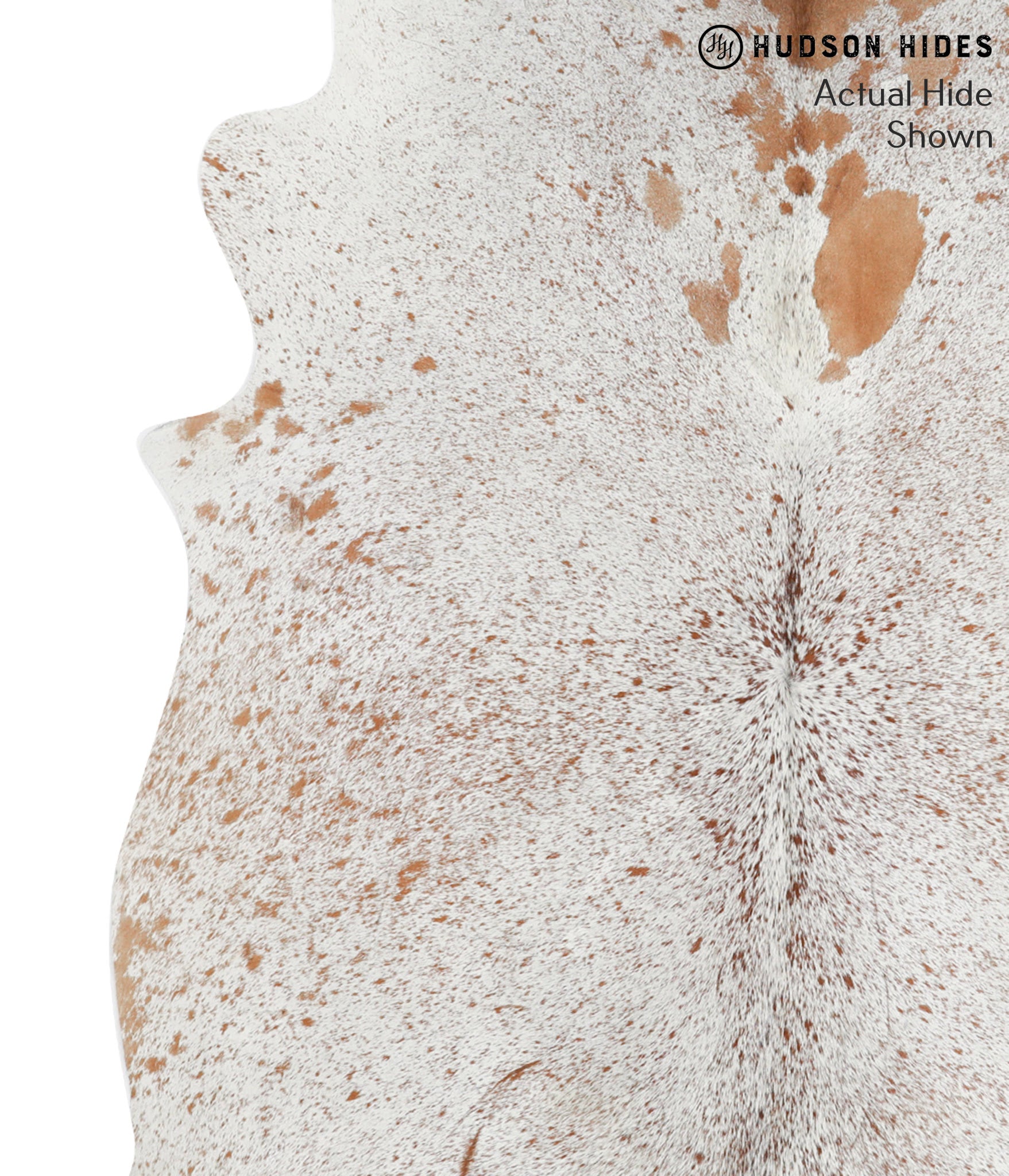 Salt and Pepper Brown Cowhide Rug #38742