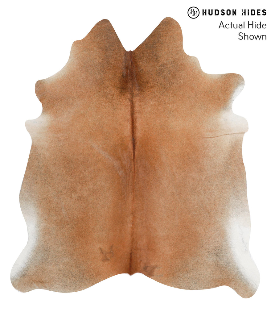 Solid Brown X-Large Brazilian Cowhide Rug 6'11"H x 6'2"W #38773 by Hudson Hides