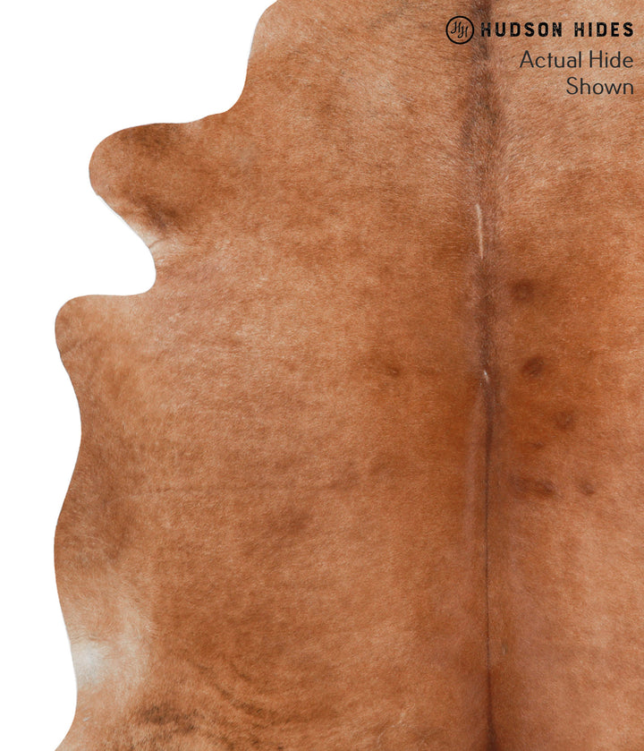 Solid Brown X-Large Brazilian Cowhide Rug 6'8"H x 6'6"W #38793 by Hudson Hides