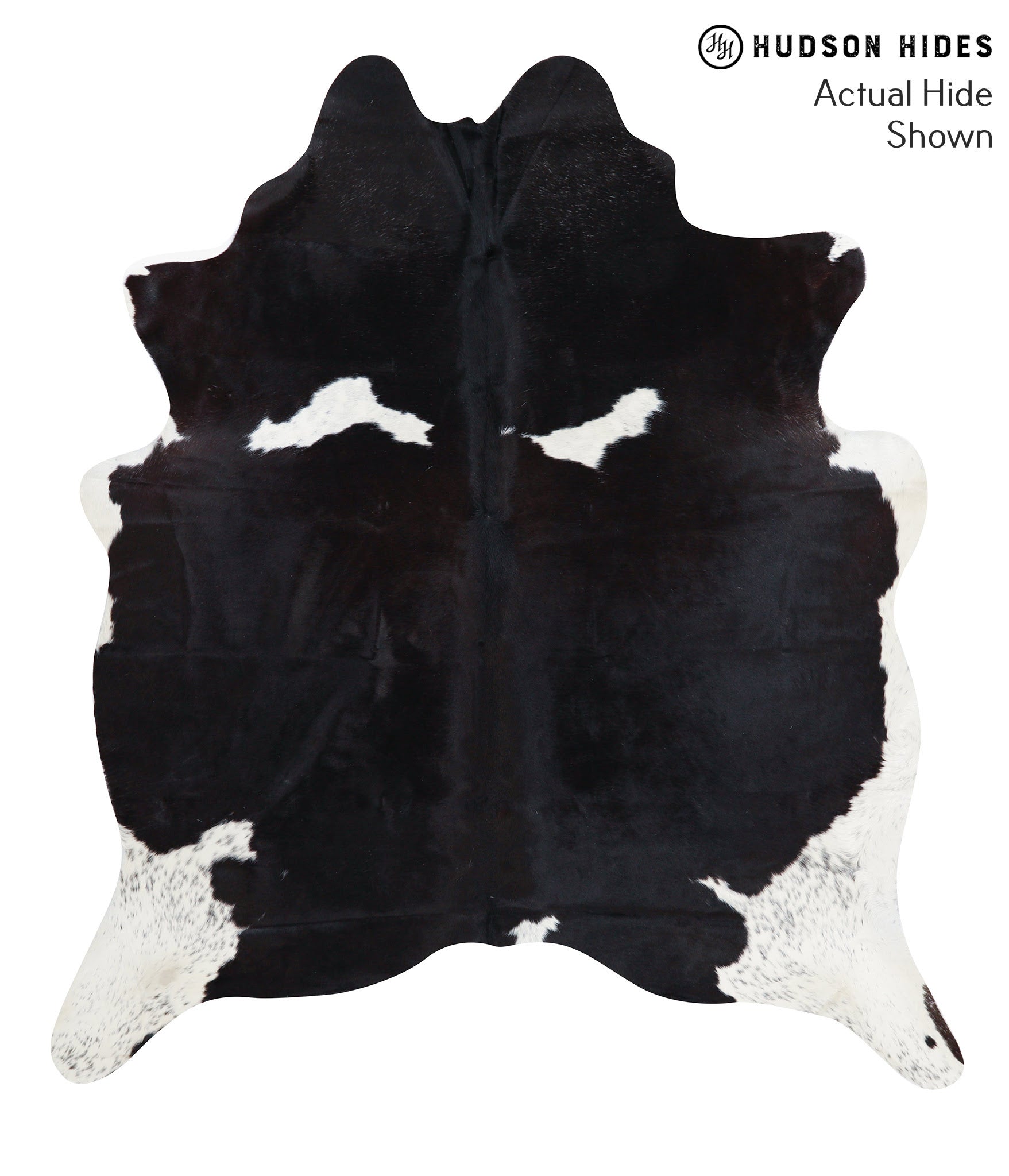 Black and White Cowhide Rug #38987