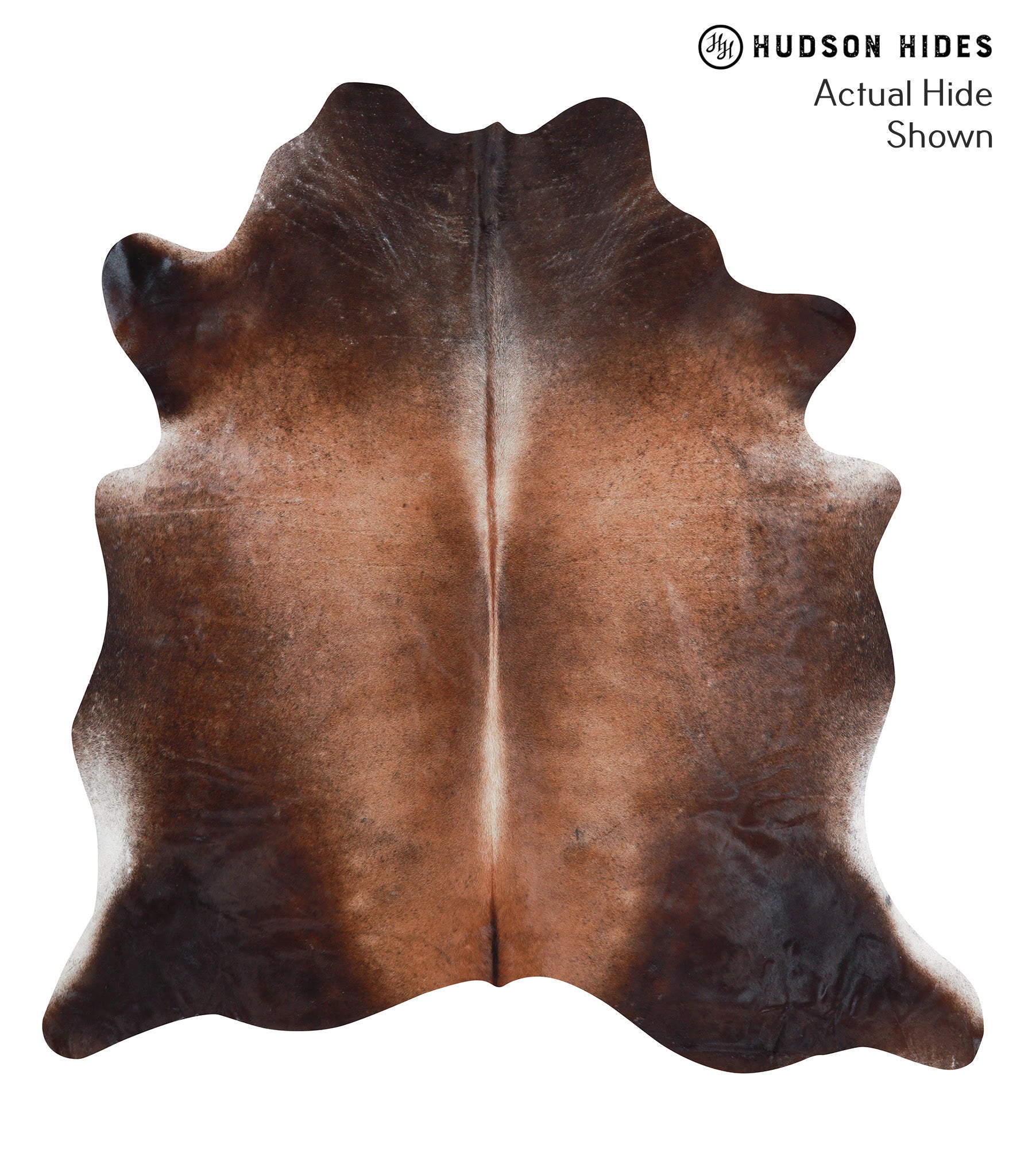 Brown with Red Cowhide Rug #39027