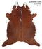 Brown and White Regular X-Large Brazilian Cowhide Rug 7'7