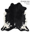 Black and White X-Large Brazilian Cowhide Rug 6'7