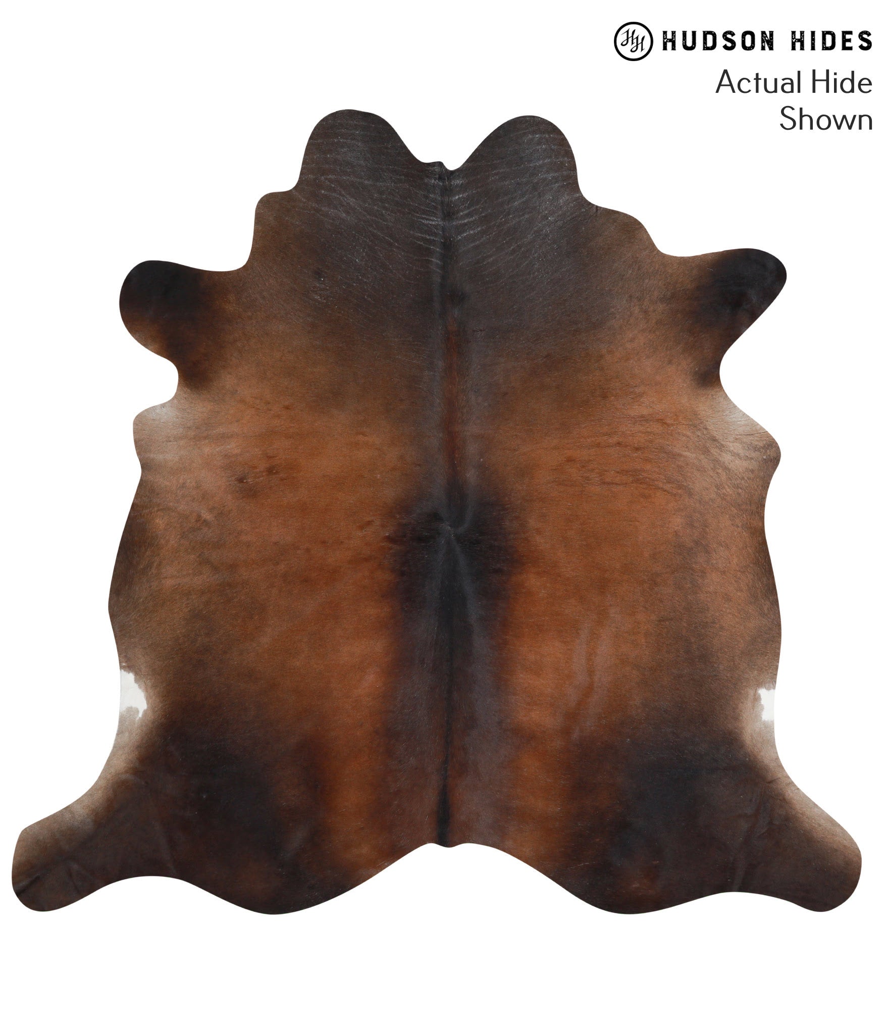 Brown with Red Cowhide Rug #39123